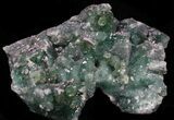 Green Fluorite & Druzy Quartz - Colorado #33357-1